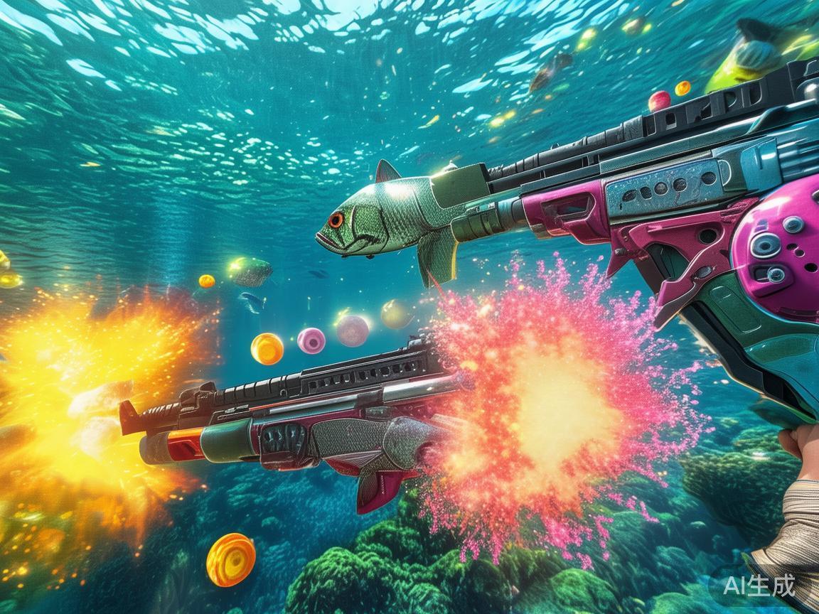 AG捕鱼的核心玩法主要围绕使用不同的武器捕获各种鱼